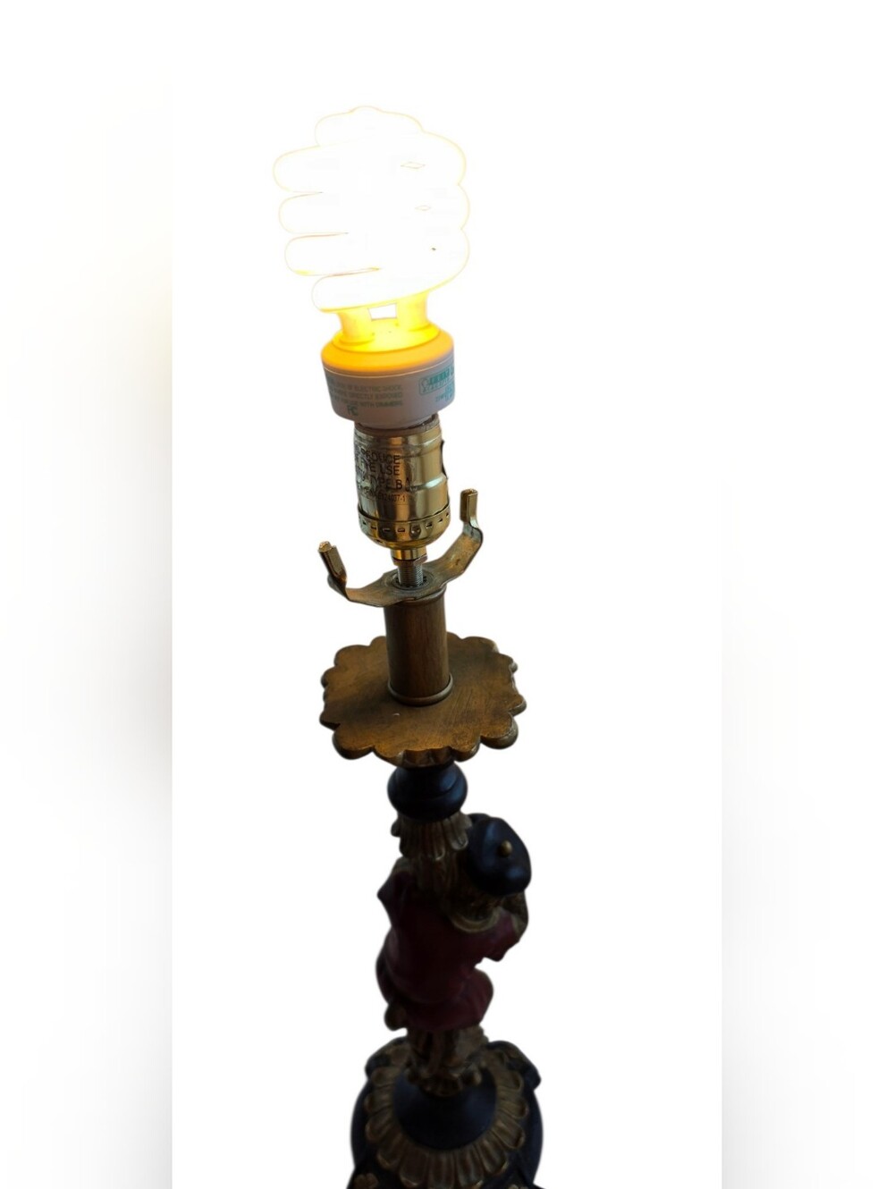Vintage Monkey Table Lamp Hollywood Regency Palm Beach Maximalist Decor - Picture 10 of 10
